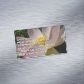 ピンクロータスフラワーIII夏フローラ マグネット名刺 (インサイチュ)