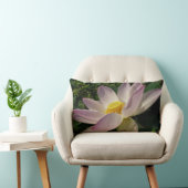 ピンクロータスフラワーIII夏フローラ ランバークッション (椅子)