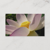 ピンクロータスフラワーIII夏フローラ 名刺 (裏面)