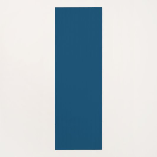 ピンクロータスフローラマインドフルネス引用文ダークブルー ヨガマット (裏面)