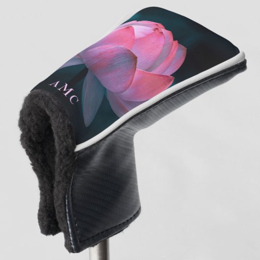 ピンクロータスモノグラムパターゴルフヘッドカバー ゴルフヘッドカバー (3/4 正面)