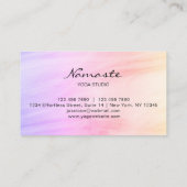 ピンクロータスヨガインストラクター 名刺 (裏面)