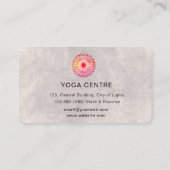 ピンクロータスヨガセラピストスパホリスティックヘルス 名刺 (裏面)