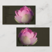 ピンクロータス名刺 名刺 (正面/裏面)