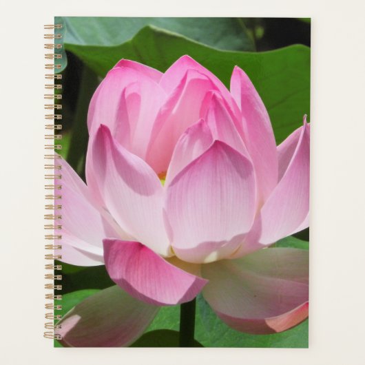 ピンクロータス開花 プランナー手帳 (正面)