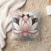 ピンクロータス クッション (ブランケット)