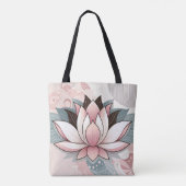 ピンクロータス トートバッグ (裏面)