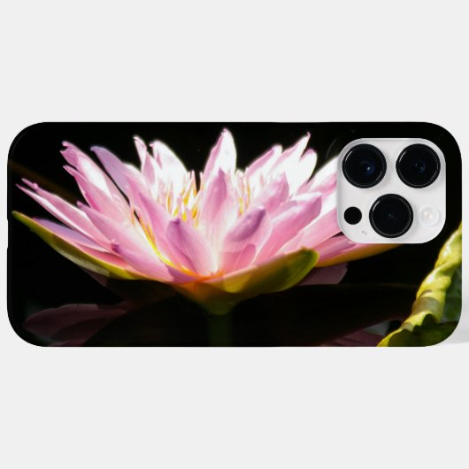 ピンクロータス《植物》スイレン Case-Mate iPhoneケース (裏面 (横))