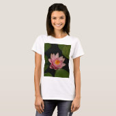 ピンクロータス《植物》スイレン Tシャツ (正面フル)