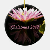 ピンクロータス《植物》スイレン「With All My Love」 セラミックオーナメント (裏面)