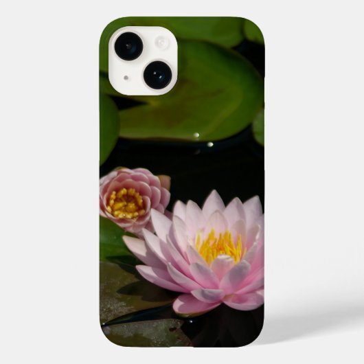 ピンクロータス《植物》スイレンiPhoneケース Case-Mate iPhoneケース (裏面)