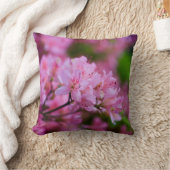 ピンクロードデンドロン装飾用クッション クッション (ブランケット)