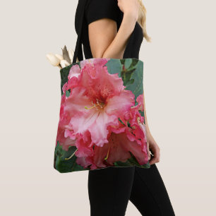 ピンクロードデンドロン開花フローラ トートバッグ