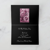 ピンクロ最高のーズフレンドビーマイメイド・オブ・オーナー(花嫁付き添い人) 招待状 (内部)