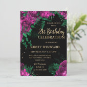 ピンクロ縁どスフローラ21歳 招待状 (スタンド正面)