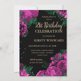 ピンクロ縁どスフローラ21歳 招待状