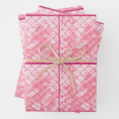 ピンクワイヤフェンシングデザイン ラッピングペーパーシート (インサイチュ)