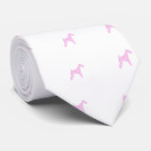 ピンクワイヤー髪のフォックステリア犬 ネクタイ (ロール)