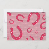 ピンクワイルドウエスト女性のカーボーイ1st サンキュー誕生日 ノートカード (裏面)