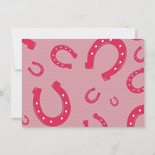 ピンクワイルドウエスト女性のカーボーイ1st サンキュー誕生日 ノートカード (裏面)