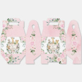 ピンクワイルドジャングルサファリアニマルベビーガールシャワー フェイバーボックス (見開き)