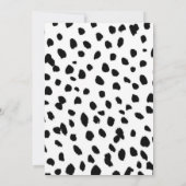 ピンクワイルドスリーゼブラ3歳の誕生日パーティー 招待状 (裏面)