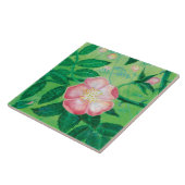 ピンクワイルドバライラストレーション タイル (側面)