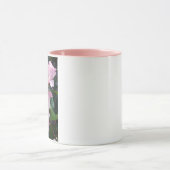 ピンクワイルドバラフラワーフローラ写真 マグカップ (中央)