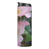 ピンクワイルドバラ花フローラフォトムマザーズデイ タンブラー (回転右)
