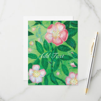 ピンクワイルドバラ花秘園 出欠カード