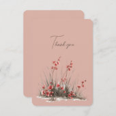 ピンクワイルドフラワーさん結婚の贈り物 (正面/裏面)