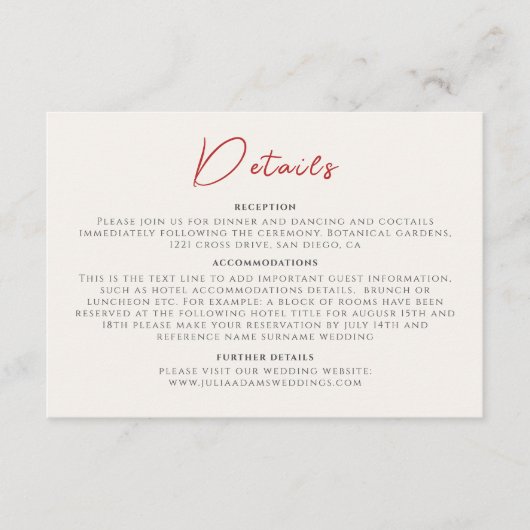 ピンクワイルドフラワーバラ春ガーランド結婚ズ エンクロージャーカード (正面)