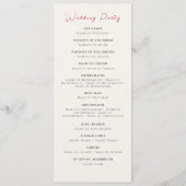 ピンクワイルドフラワーバラ春ガーランド結婚ズ プログラム (裏面)