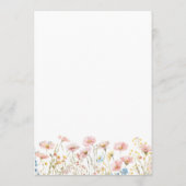 ピンクワイルドフラワーフローラウォーター結婚カラーのメニュー メニュー (裏面)