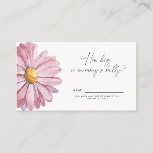 ピンクワイルドフラワーママのベリーゲームはなんて大きいんだ エンクロージャーカード (正面)