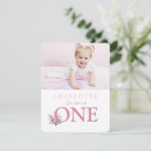 ピンクワイルドワンの誕生日 招待状 (スタンド正面)