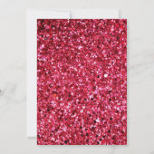 ピンクワイルド4おもしろい4歳ガールバースデーパーティー 招待状 (裏面)