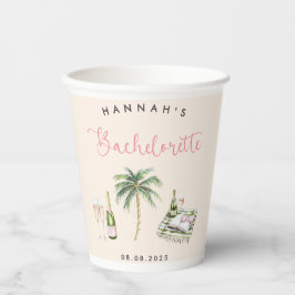 ピンクワインカントリーバチェロレッテ週末 紙コップ