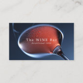 ピンクワイングラス、ワインバー/ワイナリー 名刺 (正面)