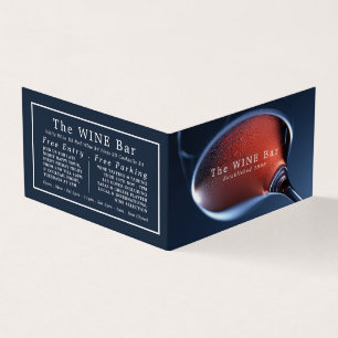 ピンクワイングラス、ワインバー/ワイナリー、詳細 名刺