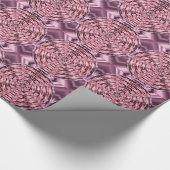 ピンクワインサテンサークル ラッピングペーパー (角)