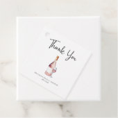 ピンクワインブライダルシャワーのお礼 フェイバータグ (インサイチュ)