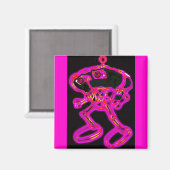 ピンクワッキーSmacky RoBoT MagNAT-O マグネット (正面/裏面)