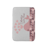 ピンクワリー愛してる！ バスマット (正面縦)