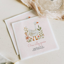 ピンクワンガ間抜けース誕生日 スタンダードカクテルナプキン