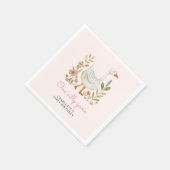 ピンクワンガ間抜けース誕生日 スタンダードカクテルナプキン (角)