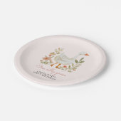 ピンクワンガ間抜けース誕生日 ペーパープレート (アングル)