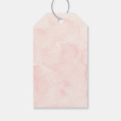 ピンクワンスウィートクッキー最初の誕生日ありがとう ギフトタグ (裏面)