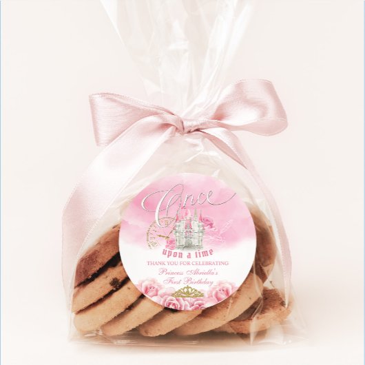 ピンクワンスオンザタイムプリンセス ラウンドシール