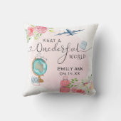 ピンクワンダーフルワールドガールズ第1回誕生日 クッション (裏面)